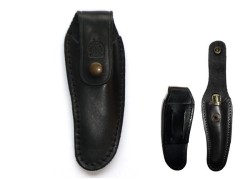 Black Leather Case for laguiole knife image 1