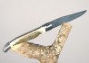 Laguiole Knife Ivory Crust of Mammoth's Tusk Handle image 2