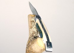 Laguiole Knife Ivory Crust of Mammoth's Tusk Handle image 3