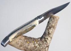 Laguiole Knife Ivory Crust of Mammoth's Tusk Handle image 9