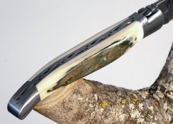 Laguiole Knife Ivory Crust of Mammoth's Tusk Handle image 12