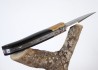 Laguiole de Chasse Forgé, Mitre Olivier, Plein Manche en ébène image 1