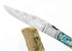 Forged Laguiole, Handle in Abalone, covered with synthetic resin image 4