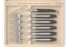 Service de 6 fourchettes Laguiole avec un manche en bois d'ébène et mitres inox image 2