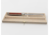 Couteau à fromage Laguiole avec un manche en bois de corail et mitres inox image 1
