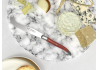 Couteau à fromage Laguiole avec un manche en bois de corail et mitres inox image 3