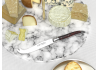 Couteau à fromage Laguiole avec un manche en bois d'amourette et mitres inox image 2