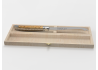 Couteau à fromage Laguiole avec un manche en bois de bouleau et mitres inox image 1