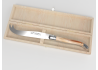 Couteau à fromage Laguiole avec un manche en pointe de corne blonde et mitres inox image 1