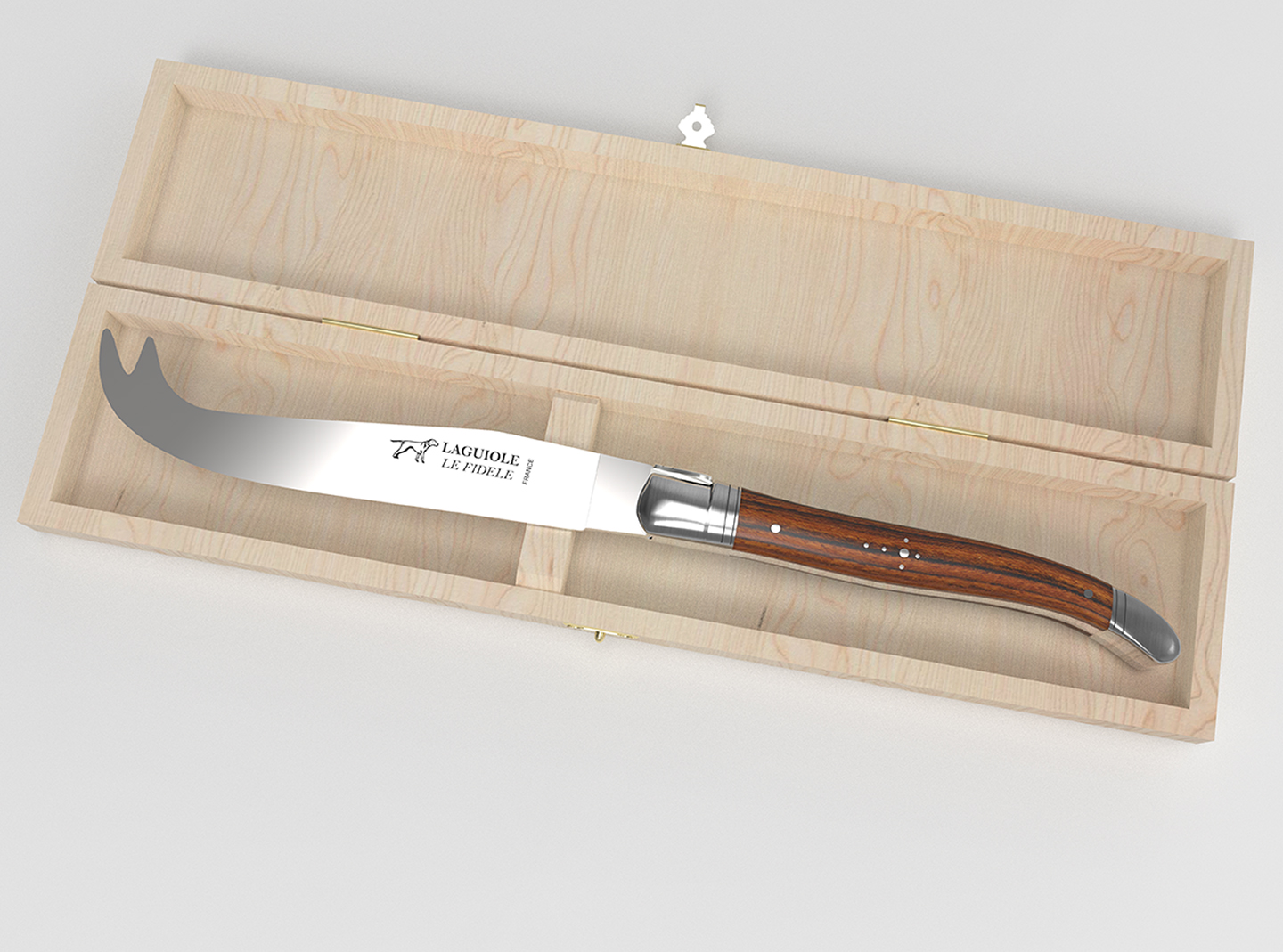 laguiole knives cheese made in France with bocote wood handle and stainless steel bolsters