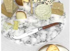 Couteau à fromage Laguiole avec un manche en bois de bocote et mitres inox image 2