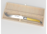 Couteau à fromage Laguiole avec un manche en buis et mitres inox image 1