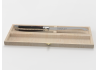 Couteau à fromage Laguiole avec un manche en bois de fer et mitres inox image 1