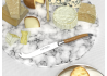 Couteau à fromage Laguiole avec un manche en bois de chêne et mitres inox image 2
