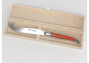 Couteau à fromage Laguiole avec un manche en bois de rose et mitres inox image 1