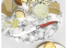 Couteau à fromage Laguiole avec un manche en bois de rose et mitres inox image 2