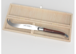 Couteau à fromage Laguiole avec un manche en bois de violette et mitres inox image 1