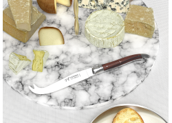 Couteau à fromage Laguiole avec un manche en bois de violette et mitres inox image 2