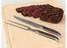 Service à viande Laguiole avec un manche en bois d'amourette et mitres inox image 3