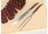 Service à viande Laguiole avec un manche en bois de bocote et mitres inox image 2