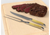 Service à viande Laguiole avec un manche en buis et mitres inox image 3