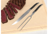 Service à viande Laguiole avec un manche en bois d'ébène et mitres inox image 2
