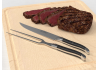 Service à viande Laguiole avec un manche en bois d'ébène et mitres inox image 3