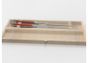 Service à viande Laguiole avec un manche en bois de corail et mitres inox image 3