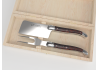 Service à fromage Laguiole avec un manche en bois d'amourette et mitres inox image 1