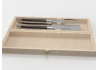 Service à fromage Laguiole avec un manche en bois d'amourette et mitres inox image 1