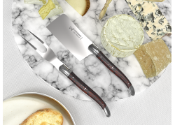 Service à fromage Laguiole avec un manche en bois d'amourette et mitres inox image 3