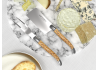 Service à fromage Laguiole avec un manche en bois de bouleau et mitres inox image 3