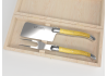 Service à fromage Laguiole avec un manche en buis et mitres inox image 1