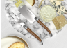 Service à fromage Laguiole avec un manche en bois de gaÃ¯ac et mitres inox image 3