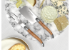 Service à fromage Laguiole avec un manche en bois de genévrier et mitres inox image 3