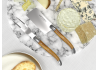 Service à fromage Laguiole avec un manche en bois d'olivier et mitres inox image 3