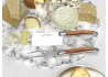 Service à fromage Laguiole avec un manche en bois de serpent et mitres inox image 2
