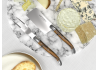 Service à fromage Laguiole avec un manche en bois d'ébène royal et mitres inox image 3