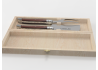 Service à fromage Laguiole avec un manche en bois de violette et mitres inox image 1