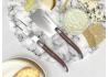 Service à fromage Laguiole avec un manche en bois de violette et mitres inox image 3