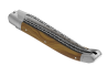 Couteau Laguiole prestige avec un manche en bois d'olivier et mitres inox image 5