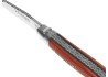 Couteau Laguiole prestige avec un manche en bois de rose et mitres inox image 1