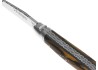 Couteau Laguiole prestige avec un manche en bois d'ébène royal et mitres inox image 1