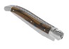 Couteau Laguiole prestige avec un manche en bois d'ébène royal et mitres inox image 6