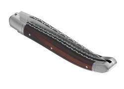 Couteau Laguiole prestige avec un manche en bois de violette et mitres inox image 5