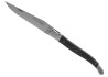 Couteau Laguiole prestige avec un manche en bois d'ébène et mitres inox image 2