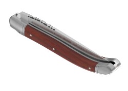Couteau Laguiole avec un manche en bois de corail et 2 mitres inox image 5