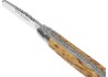 Couteau Laguiole avec un manche en bois de bouleau et 2 mitres inox image 1