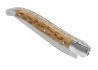 Couteau Laguiole avec un manche en bois de bouleau et 2 mitres inox image 6