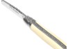 Couteau Laguiole avec un manche en os de bovin et 2 mitres inox image 1